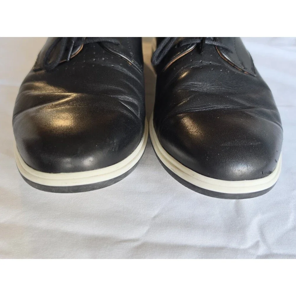 Amberjack The Original Obsidian Black Leather Oxford Shoes Men's 9.5 M Portugal